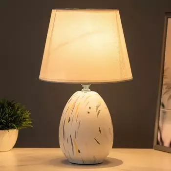 Настольная лампа «Элисса» E14 40 Вт белый 202032 см RISALUX