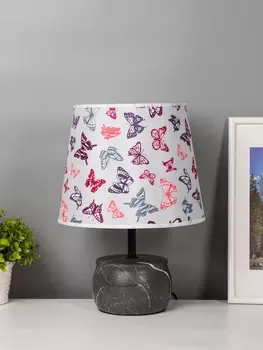 Настольная лампа "Энель" E14 40Вт серый RISALUX