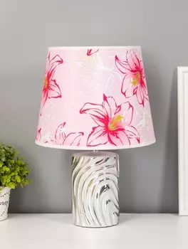 Настольная лампа «Калиса» Е14 40 Вт серебро 242423 см RISALUX