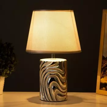 Настольная лампа «Калиса» Е14 40 Вт серебро 191932 см RISALUX