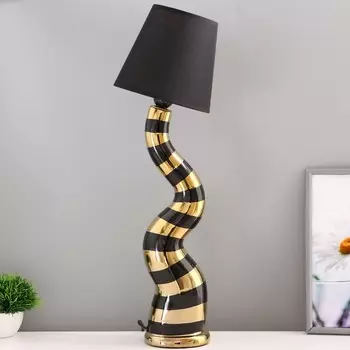 Настольная лампа «Кэмерон» Е27 40 Вт черно-золотой 12.512.549 см RISALUX