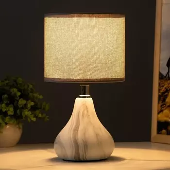 Настольная лампа «Канон» 1хE14 белый-серый 151528 см RISALUX