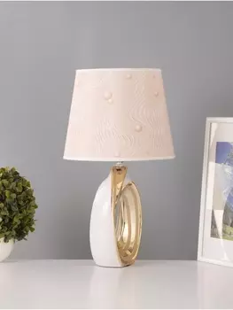 Настольная лампа «Кэтрин» Е14 40 Вт бело-золотой 242433 см RISALUX