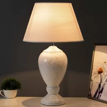 Настольная лампа "Кимберли" Е27 40Вт белый 32х32х52 см RISALUX