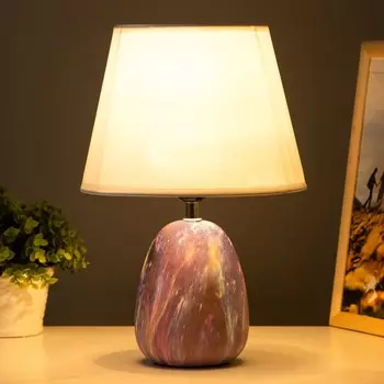 Настольная лампа «Косетт» Е27 40 Вт фиолетовый 22.522.532.5 см RISALUX