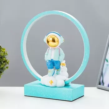 Настольная лампа "Космонавт" LED 15Вт лазурный 25,5х10х29,5 см RISALUX