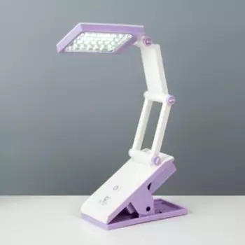 Настольная лампа "Котик" LED 4Вт USB АКБ бело-фиолетовый 7х13х35 см RISALUX