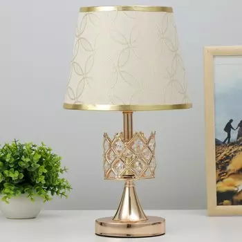 Настольная лампа «Крона» E27 40 Вт золото 212137 см