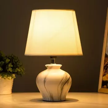 Настольная лампа «Кумп» E14 40 Вт белый-серый 202030 см RISALUX