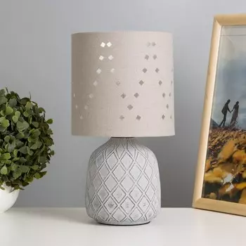 Настольная лампа Лаки E14 40Вт Серый 29х15х15 см