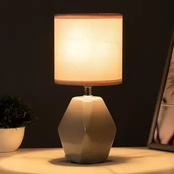 Настольная лампа "Латея" Е14 40Вт серый 13х13х25 см RISALUX