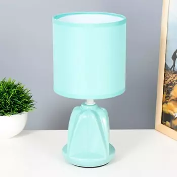 Настольная лампа "Лаура" Е14 40Вт бирюзовый 13х13х26,5 см RISALUX