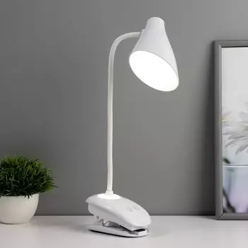 Настольная лампа LED 6Вт 520Лм 4100К АКБ(1200маЧ) белый 13,5х7х38см