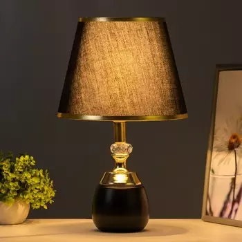 Настольная лампа «Лейла» Е27 40 Вт черно-золотой 252541 см RISALUX