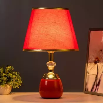 Настольная лампа «Лейла» Е27 40 Вт красно-золотой 252541 см RISALUX