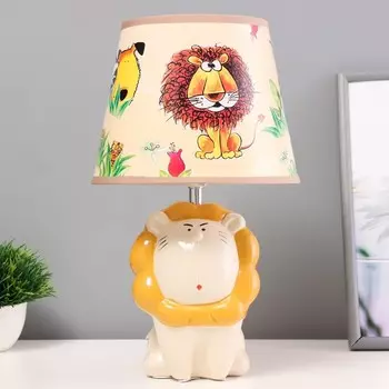 Настольная лампа «Лев» Е14 40 Вт белый 202035 см