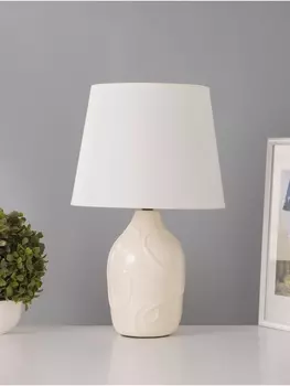 Настольная лампа «Линии» 115 Вт Е14 молочный 252536 см