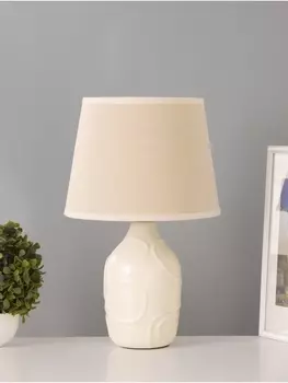 Настольная лампа «Линии» 115 Вт Е14бежевый 252536 см