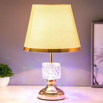 Настольная лампа "Лира" Е27 40Вт золото 25х24х41 см RISALUX