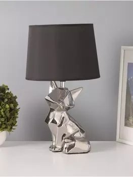 Настольная лампа «Лис» 115 Вт Е14 серебро 232343 см