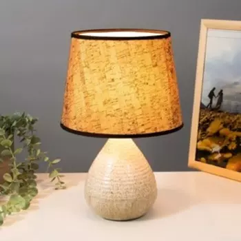 Настольная лампа "Мэльда" Е27 40Вт бежевый 21,5х21,5х32 см