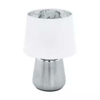Настольная лампа MANALBA 1, 1x40Вт E14, цвет серебро