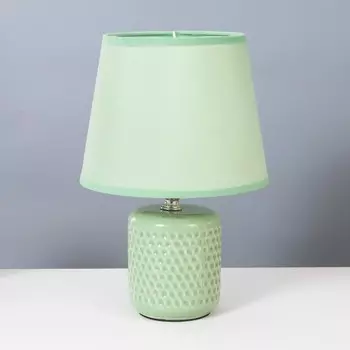 Настольная лампа "Манолия" Е14 40Вт зеленый 18х18х27 см