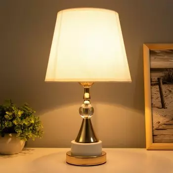 Настольная лампа «Марфа» Е27 40 Вт бело-золотой 222240 см RISALUX