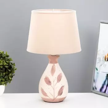 Настольная лампа "Мена" Е14 40Вт бело-бежевый 20х20х38 см RISALUX