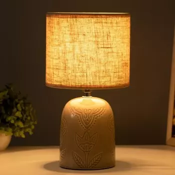 Настольная лампа «Монако» Е14 40 Вт бежевый 161629 см RISALUX