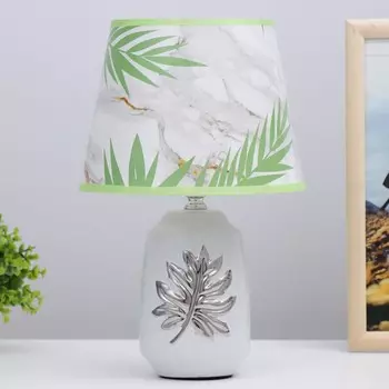 Настольная лампа «Монстера» E14 40 Вт бело-зеленый 202030 см RISALUX