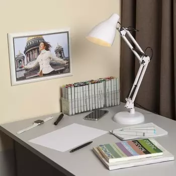 Настольная лампа N-123-Е27-40W-W белый