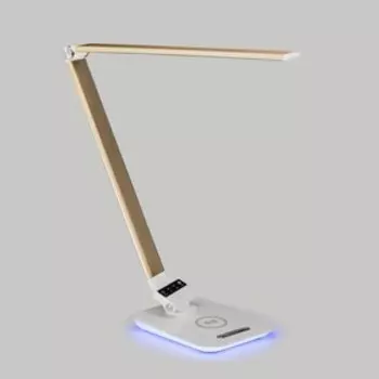 Настольная лампа Ньютон, 6Вт LED, 450Lm, 3000-5500K, белый, золото