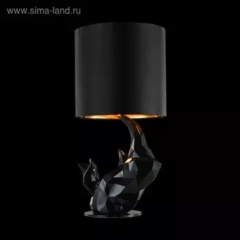 Настольная лампа Nashorn 1x40Вт E14 чёрный 24x24x48,5см