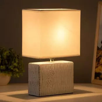 Настольная лампа «Норма» Е14 40 Вт белый 17.510.528.5 см RISALUX