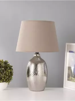 Настольная лампа «Ольви» 115 Вт Е14 серебро 303044 см