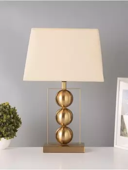 Настольная лампа «Оливер» Е27 40 Вт латунь 332253 см