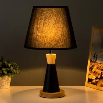 Настольная лампа «Омбр» E27 40 Вт черный 252542 см RISALUX