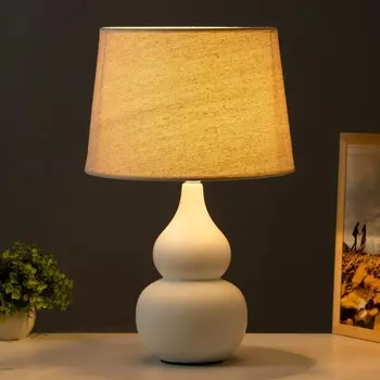 Настольная лампа "Омоле" E27 40Вт белый 30х30х47,5 см RISALUX