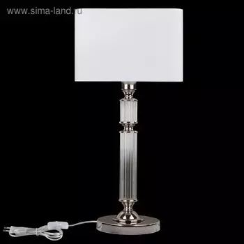 Настольная лампа Ontario, 1x60Вт E27 хром