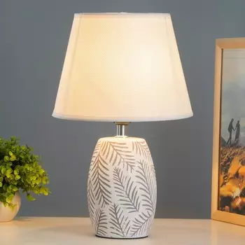 Настольная лампа «Папаротник» Е27 40 Вт белый 222234 см RISALUX