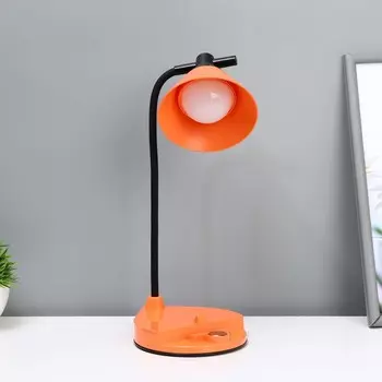 Настольная лампа «Парасоль» LED, от USB/АКБ 6 Вт сенсор 3000-6000 оранжевый 141037 см RISALUX 100