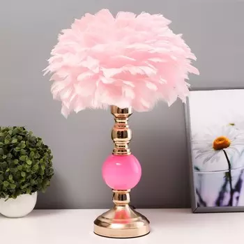 Настольная лампа «Перина» Е27 40 Вт бело-золотой 303042 см