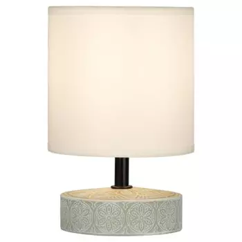 Настольная лампа Rivoli Eleanor 1хЕ14, 40 Вт керамика, цвет бежевый/белый