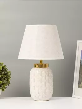 Настольная лампа «Рогожка» 140 Вт Е27 бежевый 24.524.539.5 см