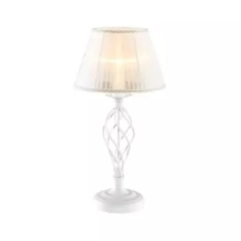Настольная лампа «Ровена», 1x75Вт E27, белый 28,5x29,5x7 см