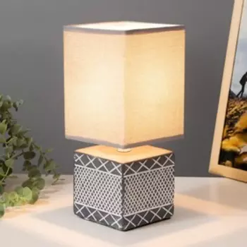 Настольная лампа «Руфи» Е14 40 Вт серый 12.512.529 см RISALUX