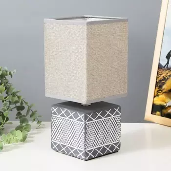 Настольная лампа «Руфи» Е14 40 Вт серый 12.512.529 см RISALUX