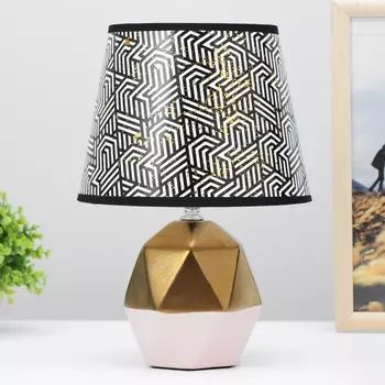 Настольная лампа «Румби» E14 40 Вт золото розовый 202029 см RISALUX