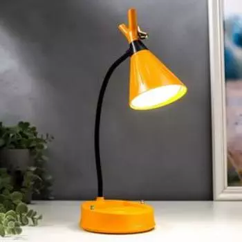 Настольная лампа с диммером 16299/1YL LED 4Вт USB АКБ 3000-6000К желтый 12,3х12,3х37 см RISALUX 544